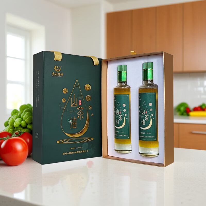 雾花精源山茶油245ml×2礼盒装