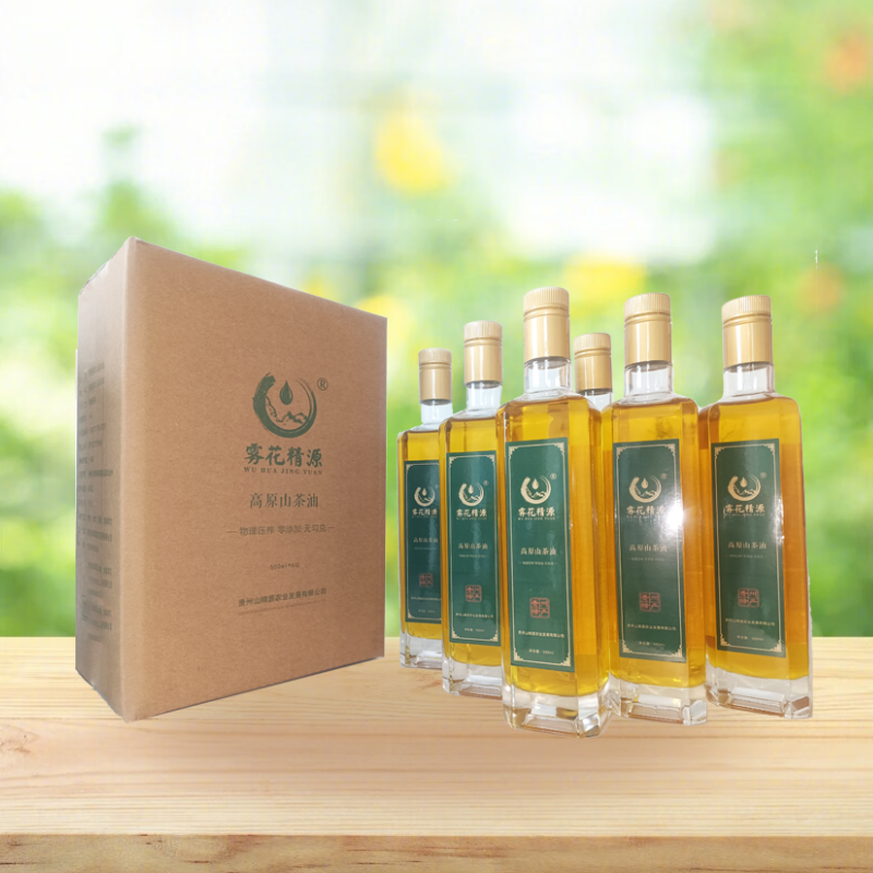 雾花精源山茶油500ml×6大气装